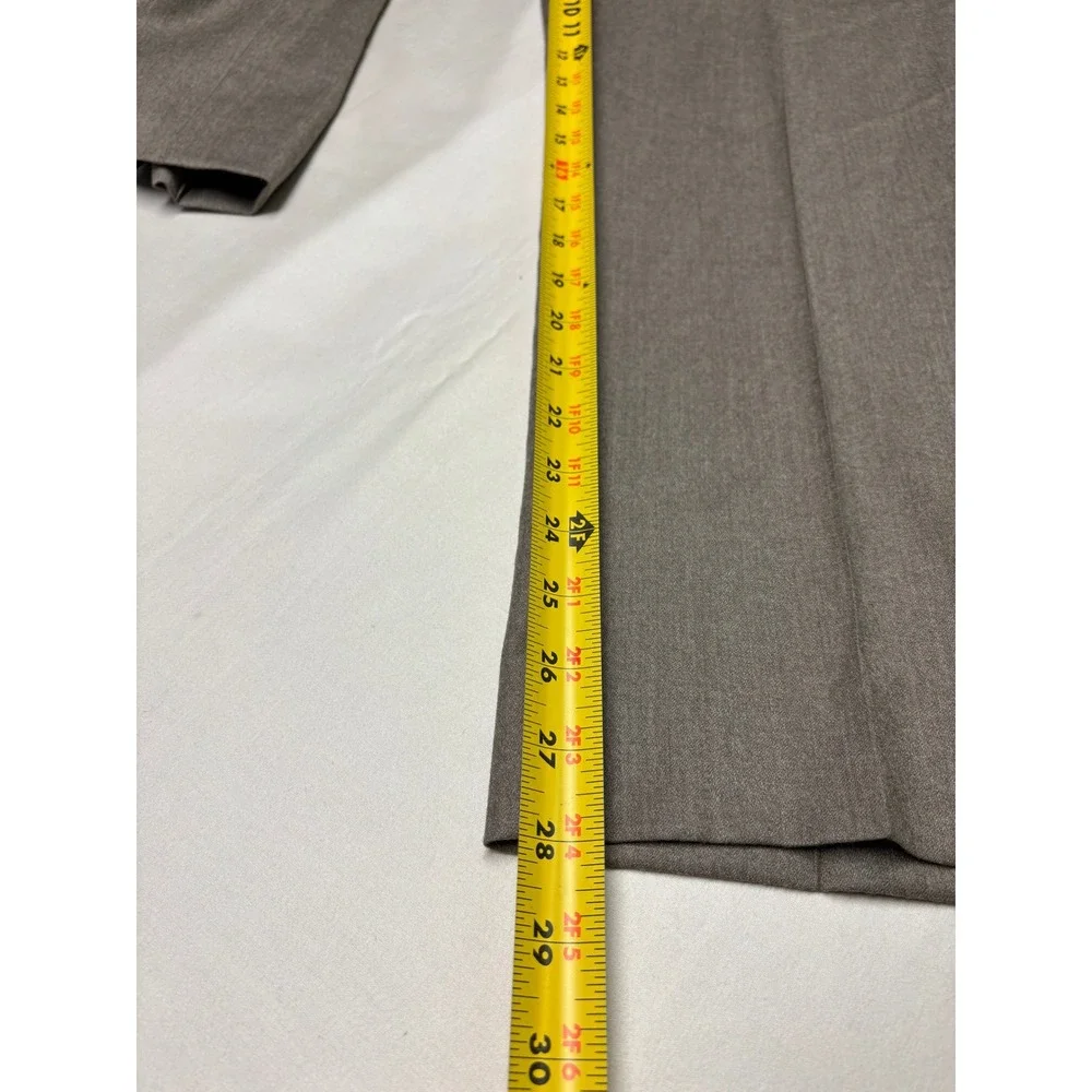 JWN Men 32W L28 Wool Cashmere Dress Pants Grey Traditional Fit Italy JW392183 MN